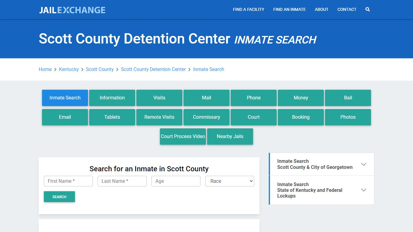 Scott County Detention Center Inmate Search - Jail Exchange